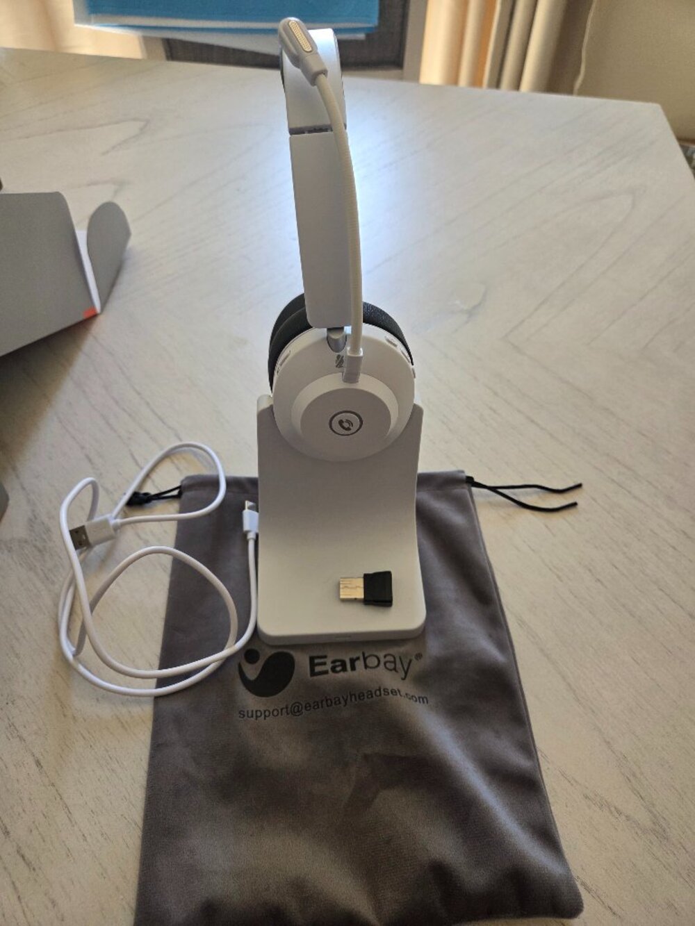 Earbay Wireless Headset with Mic for Work, V6.0 Bluetooth Headset w/ Microphone